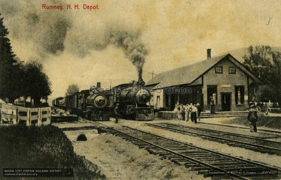 Postcard: Rumney, N.H. Depot
